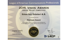 Sürdürülebilirlik Raporumuz ile LACP’den “Tüketici Ürünleri” sektöründe Platin ödül aldık. Sürdürülebilirlik Raporumuz ile LACP’den “Tüketici Ürünleri” sektöründe Platin ödül aldık.