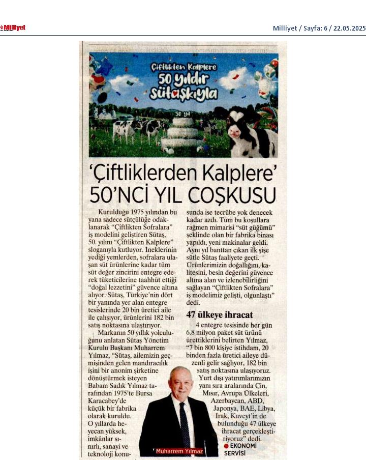 “Çiftlikten Kalplere” 50. Yıl Coşkusu