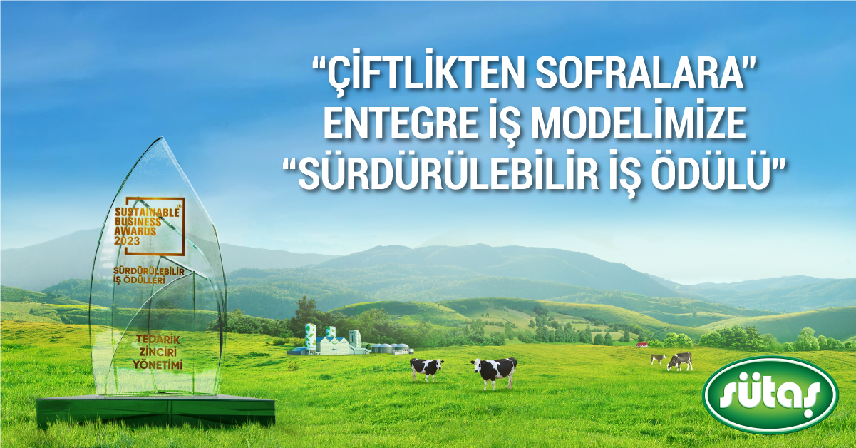 “Çiftlikten Sofralara” entegre iş modelimiz ile Sürdürülebilir İş Ödülleri’nin Tedarik Zinciri Yönetimi kategorisinde ödüle layık görüldük.