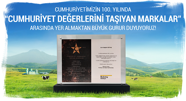 Sütaş, “Cumhuriyet Değerlerini Taşıyan Markalar” arasında yer aldı! Sütaş, “Cumhuriyet Değerlerini Taşıyan Markalar” arasında yer aldı!