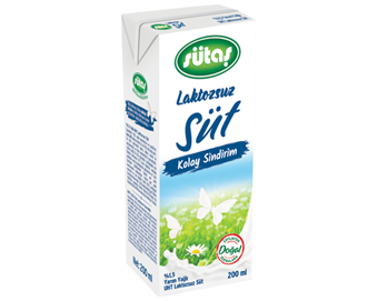 Sütaş 200 ml Laktozsuz Süt