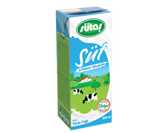 Sütaş 200ml Yarım Yağlı Süt