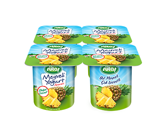 Sütaş Meyveli Yoğurt Ananas 4x115 g