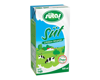Sütaş 500 ml %2,5 Yağlı UHT Süt 