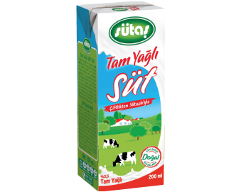 Sütaş Tam Yağlı Süt 200 ml 